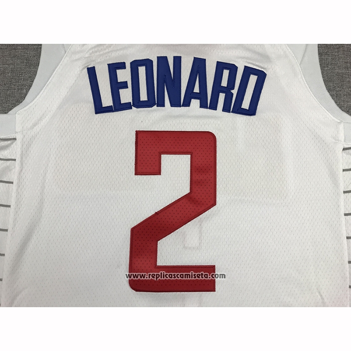 Camiseta Los Angeles Clippers Kawhi Leonard #2 Association 2020-21 Blanco
